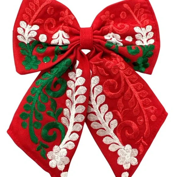 Mexican Embroidered Bow - Picture 1 of 1